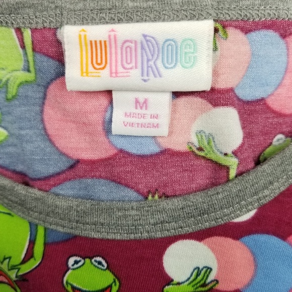 LuLaRoe Muppets Kermit Disney Collection Randy Tee - Picture 7 of 8